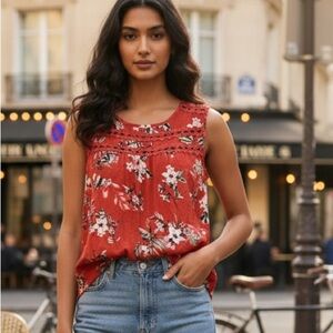 Women’s Maurices Sleeveless Tank Top with crochet details XXL NWT